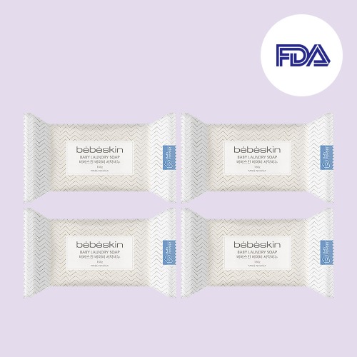 Набор из 4 Bebeskin Baby Laundry Soap Baby Powder Scent 180g