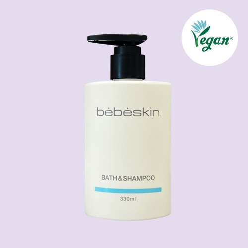 1 x Bebeskin Веганская детская ванна и шампунь 330 мл