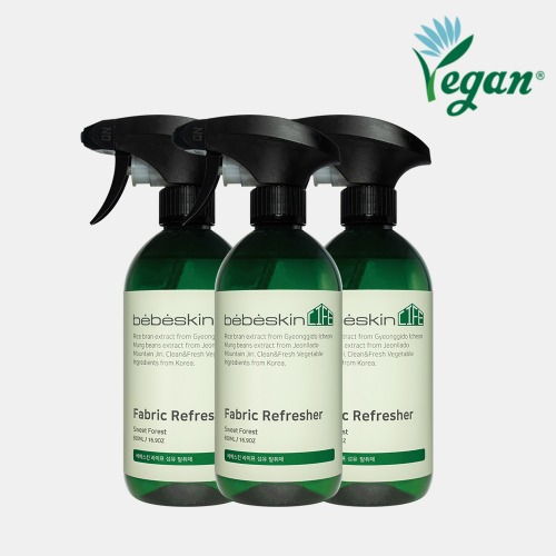 3 x 500 мл Веганский сертифицированный дезодорант Bebeskin Life Textile